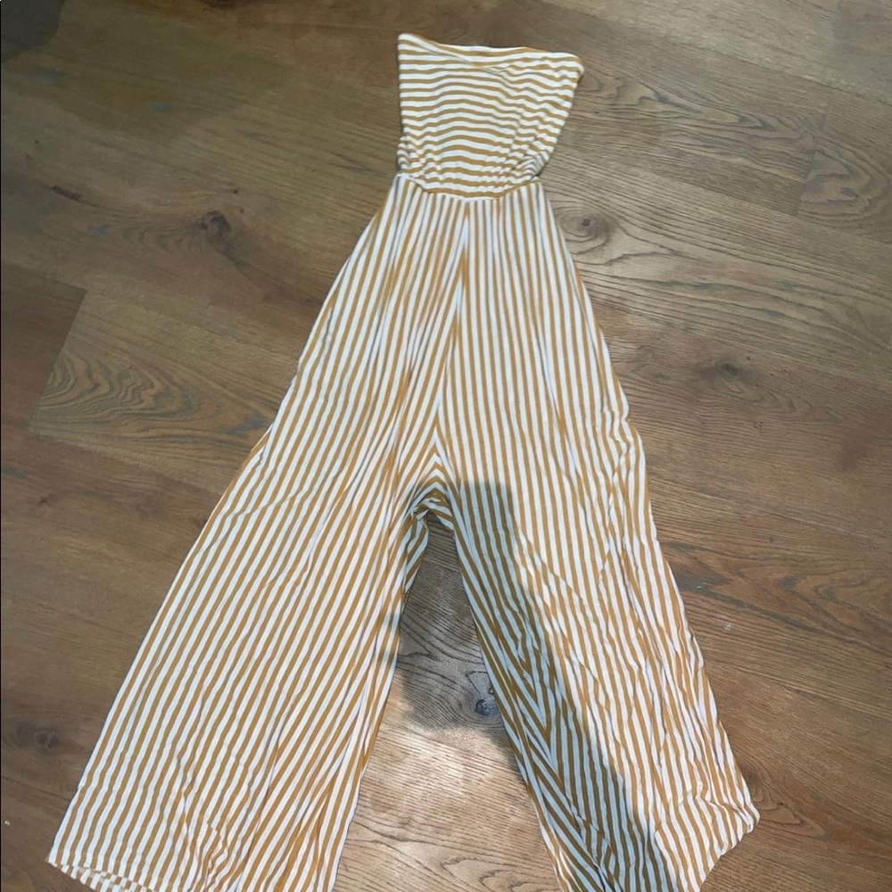 Strapless striped jumper
